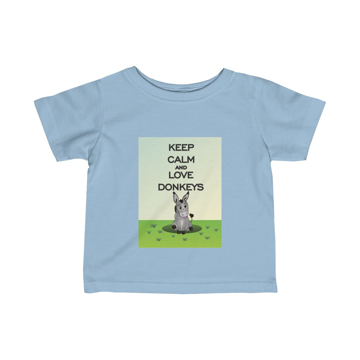 Keep Calm & Love Donkeys Baby Tee