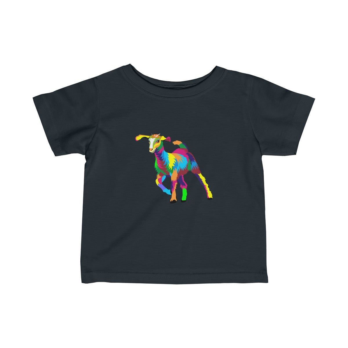 Painted Kid Goat Baby Tee