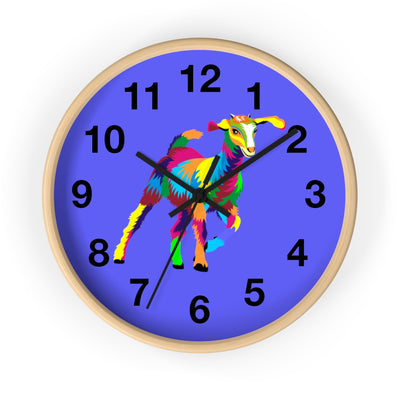 Painted Kid Goat Wall clock