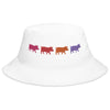 Pig silhouettes Embroidered Bucket Hat