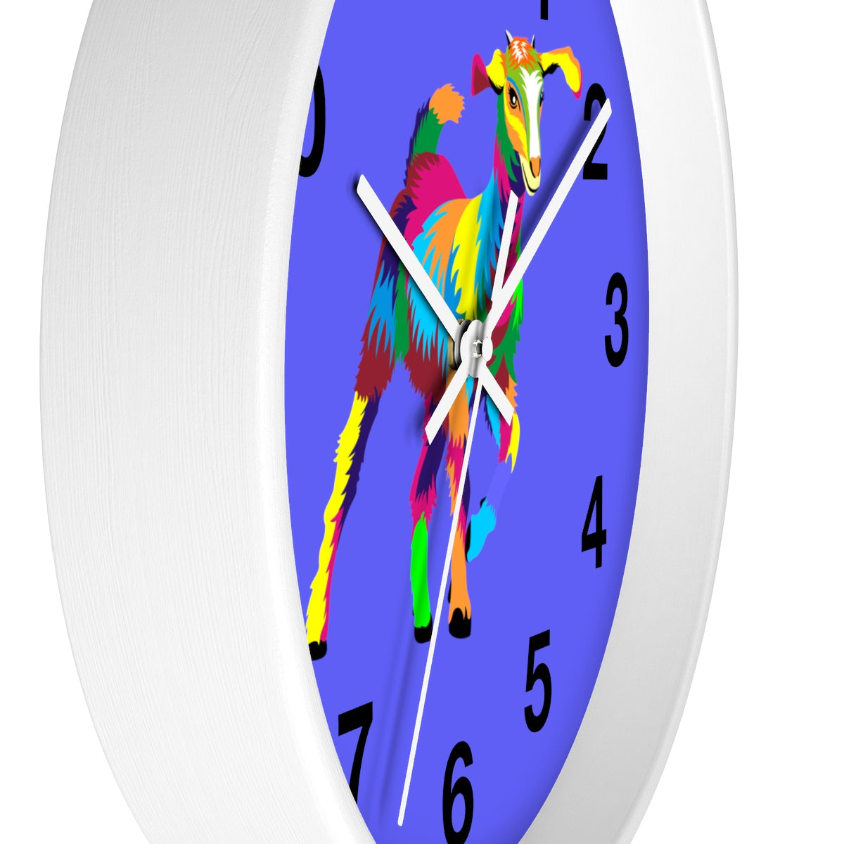 Painted Kid Goat Wall clock