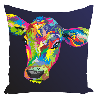 Painted Cow Throw Pillows