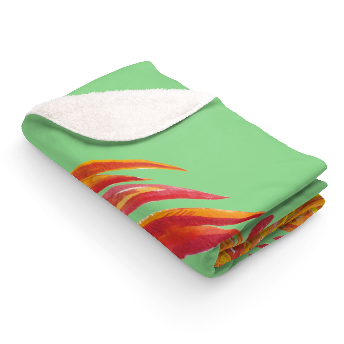 Hen Takes Flight Sherpa Fleece Blanket