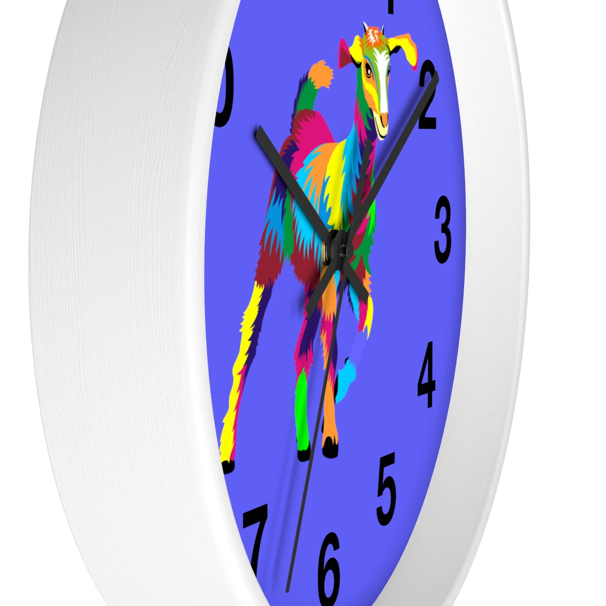 Painted Kid Goat Wall clock