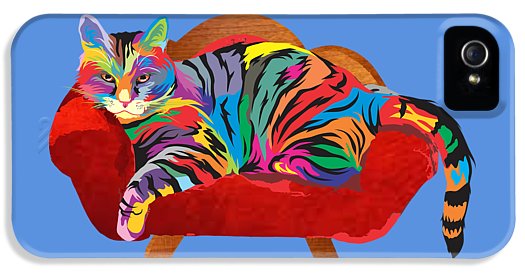 Painted Cool Cat Phone Cases - Tough or Slim