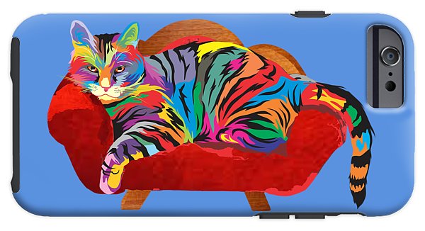 Painted Cool Cat Phone Cases - Tough or Slim