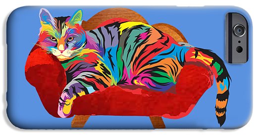 Painted Cool Cat Phone Cases - Tough or Slim