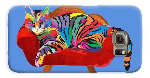 Painted Cool Cat Phone Cases - Tough or Slim