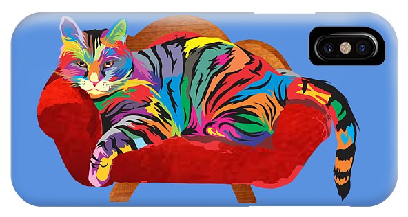 Painted Cool Cat Phone Cases - Tough or Slim