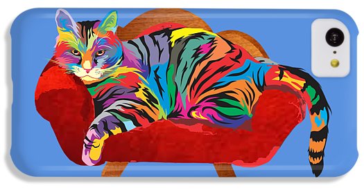 Painted Cool Cat Phone Cases - Tough or Slim