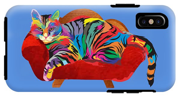 Painted Cool Cat Phone Cases - Tough or Slim