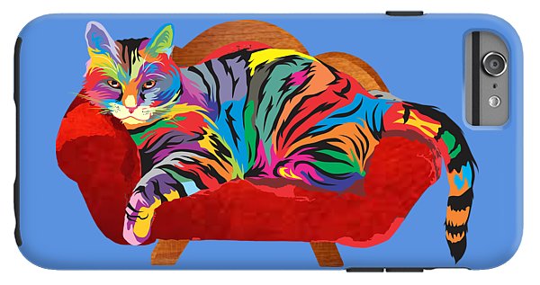 Painted Cool Cat Phone Cases - Tough or Slim