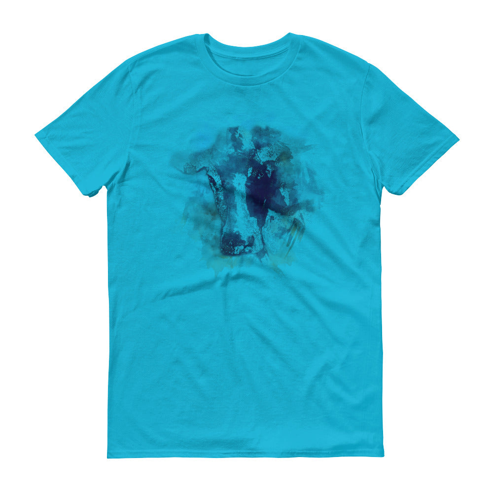 Watercolor Holstein Cow Men's Short-Sleeve T-Shirt
