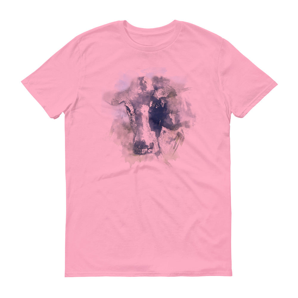 Watercolor Holstein Cow Men's Short-Sleeve T-Shirt