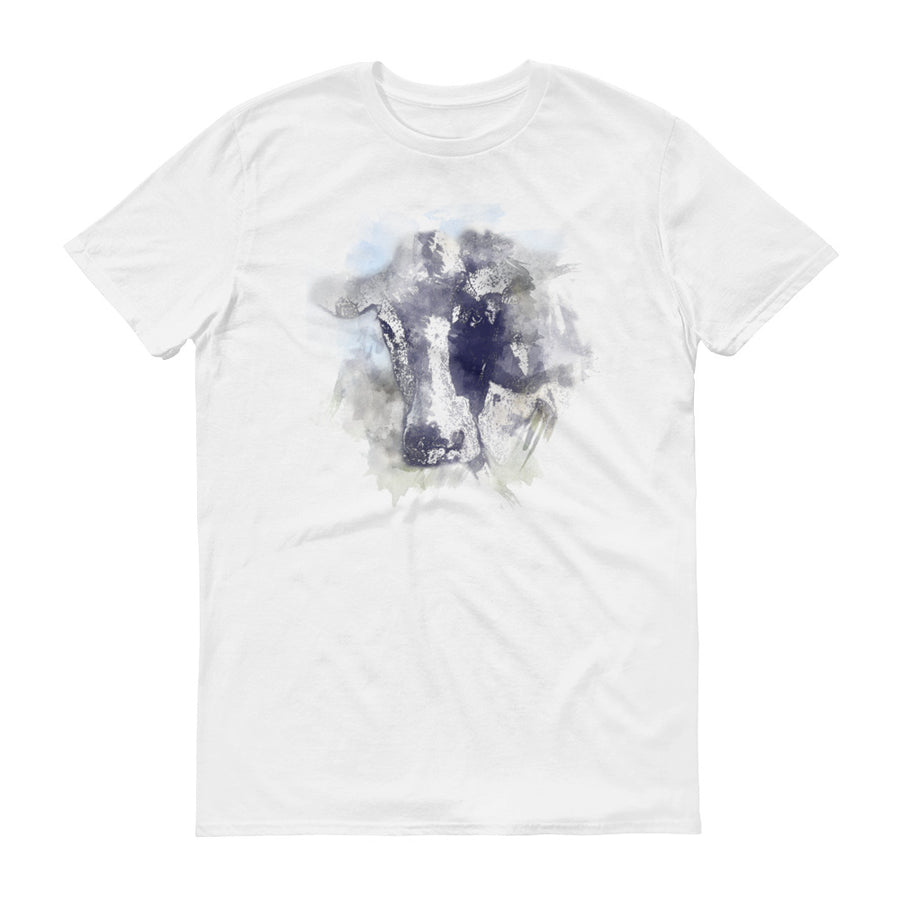 Watercolor Holstein Cow Men's Short-Sleeve T-Shirt