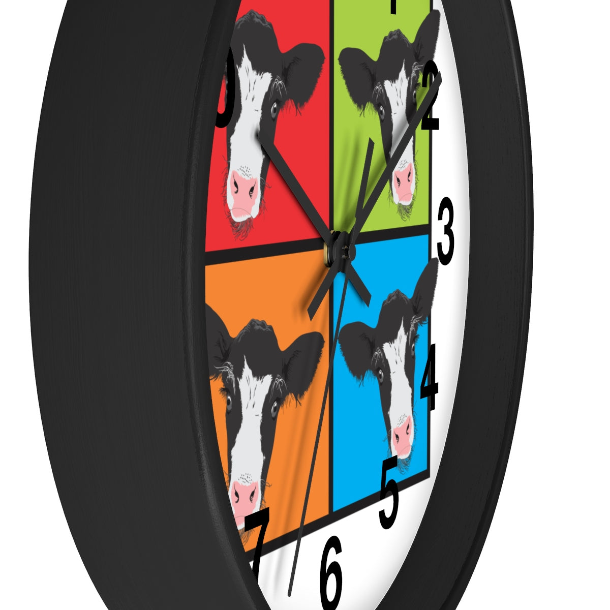 American Pop Cow Wall clock