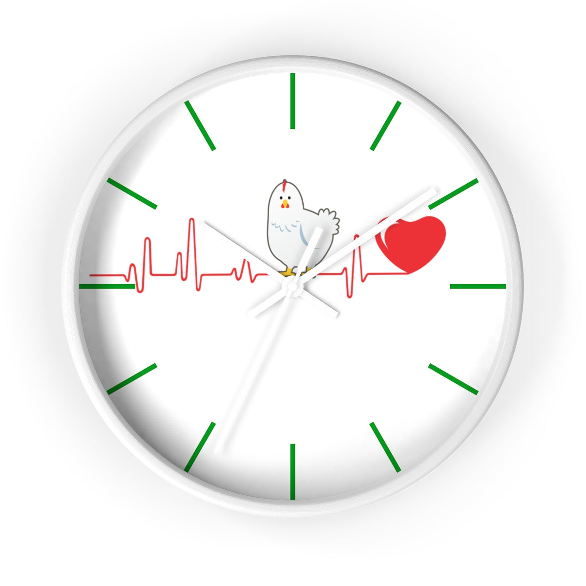 Chicken Heartbeat Wall clock