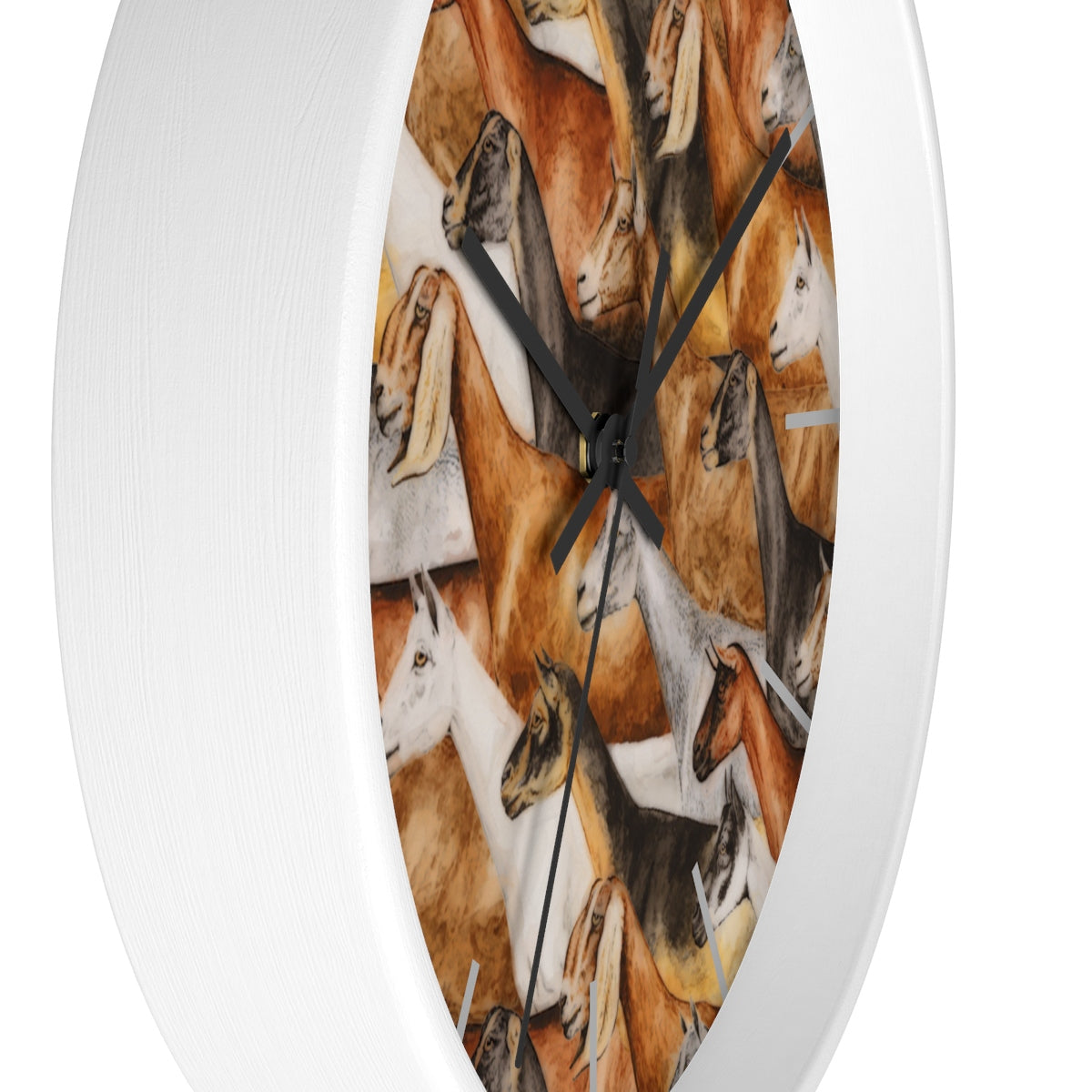 Dairy Goat Montage Wall clock