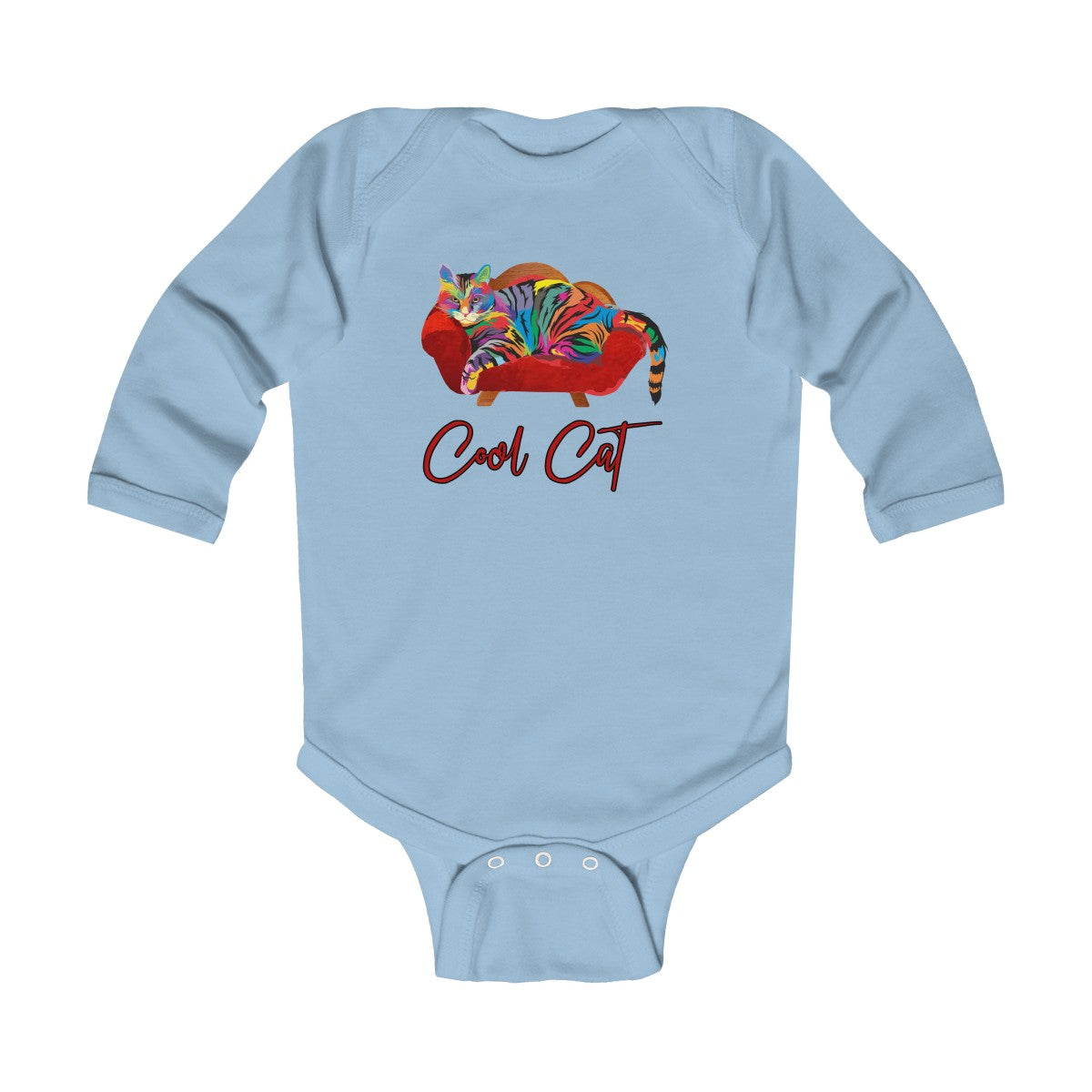 Cool Cat Long Sleeve Onesie