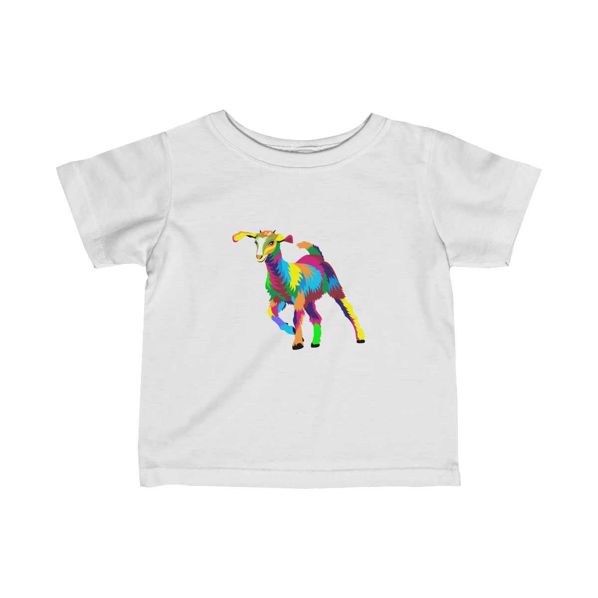 Painted Kid Goat Baby Tee