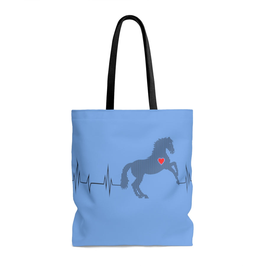 Heartbeat Horse Tote Bag