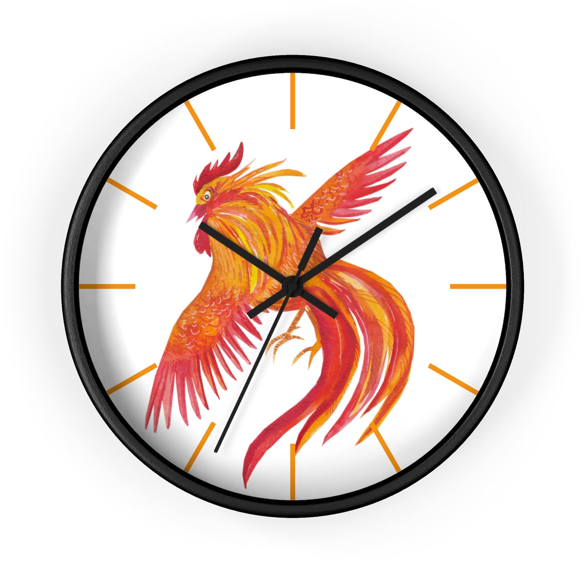 Hen Flight Wall clock