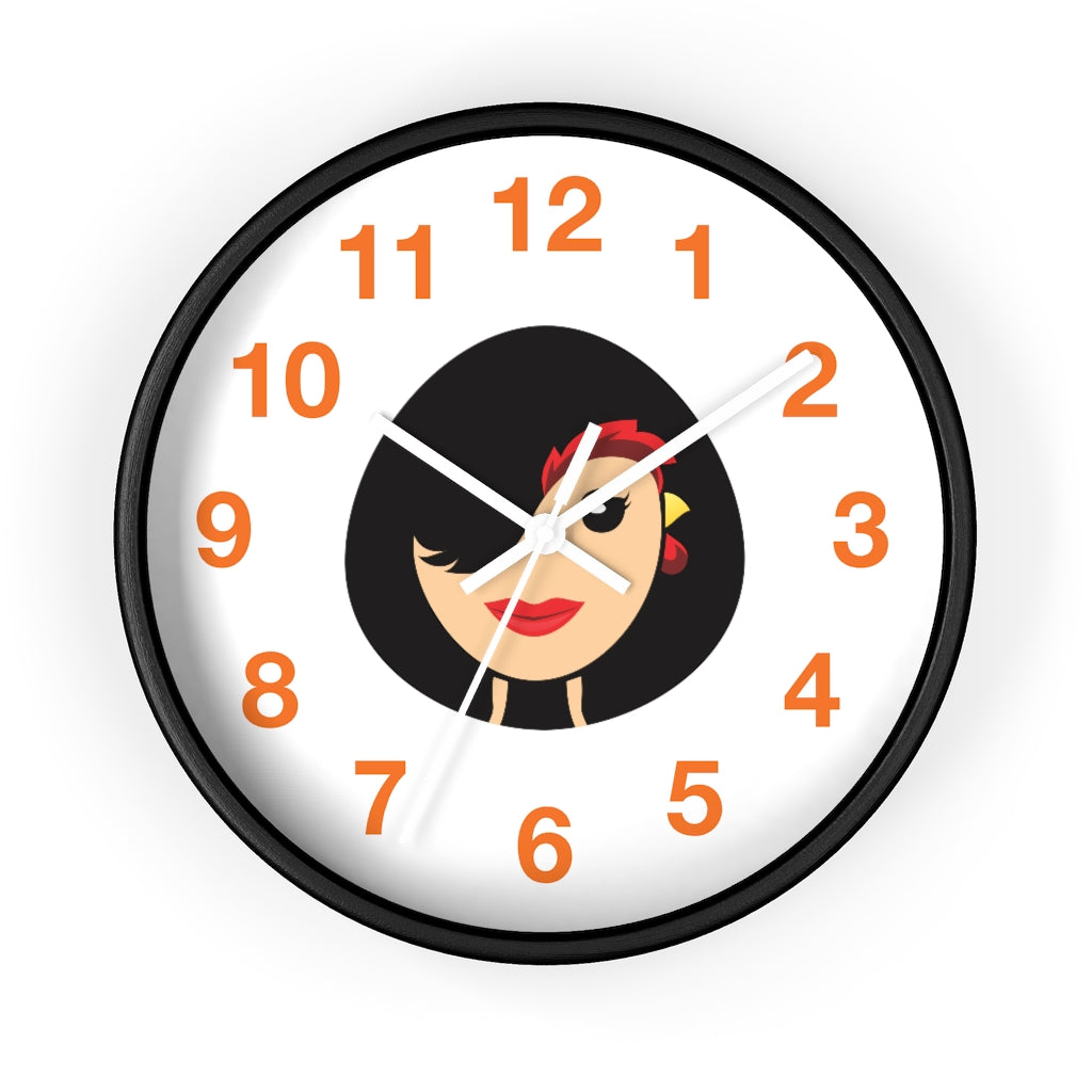 Chicken Lady Wall clock