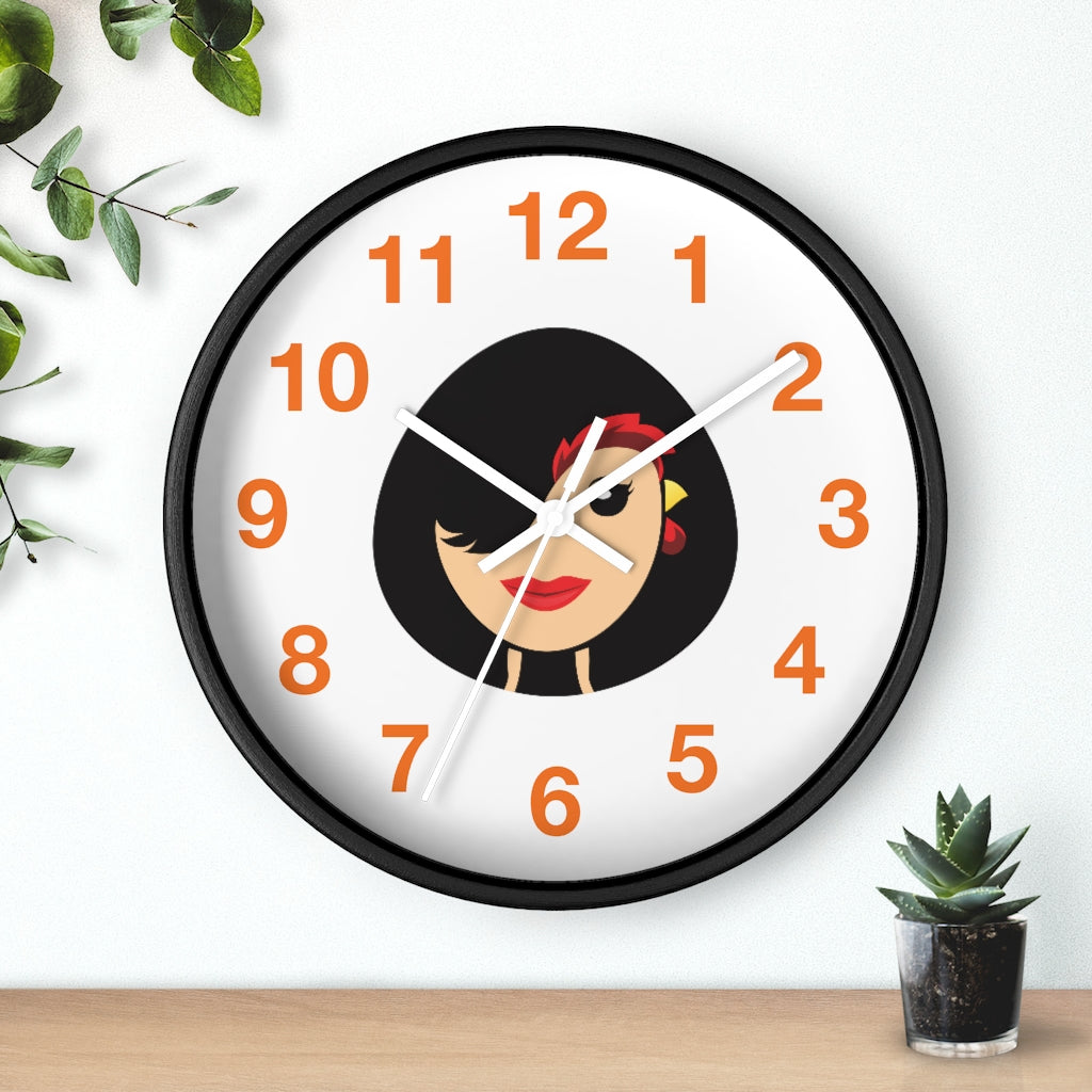 Chicken Lady Wall clock