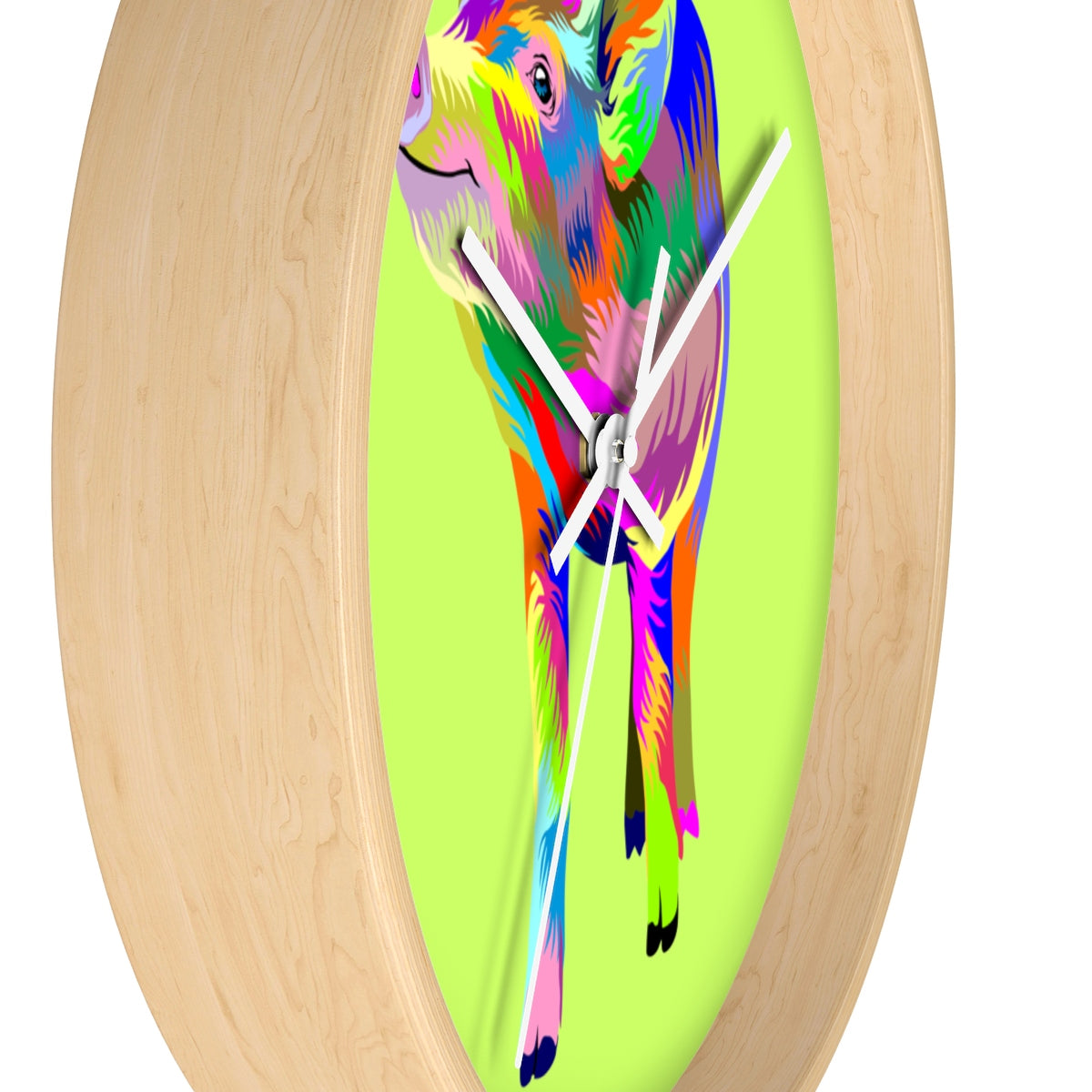Painted Pig Wall clock