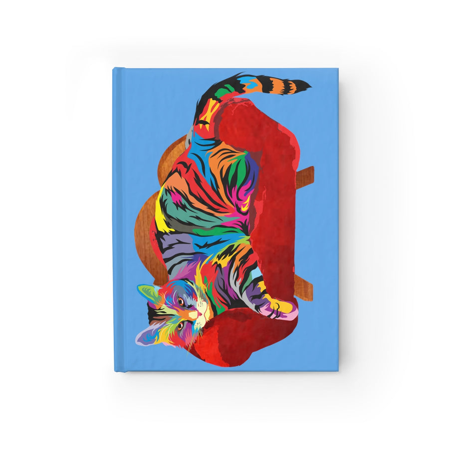 Cool Cat Hardbound Journal w Blank Pages
