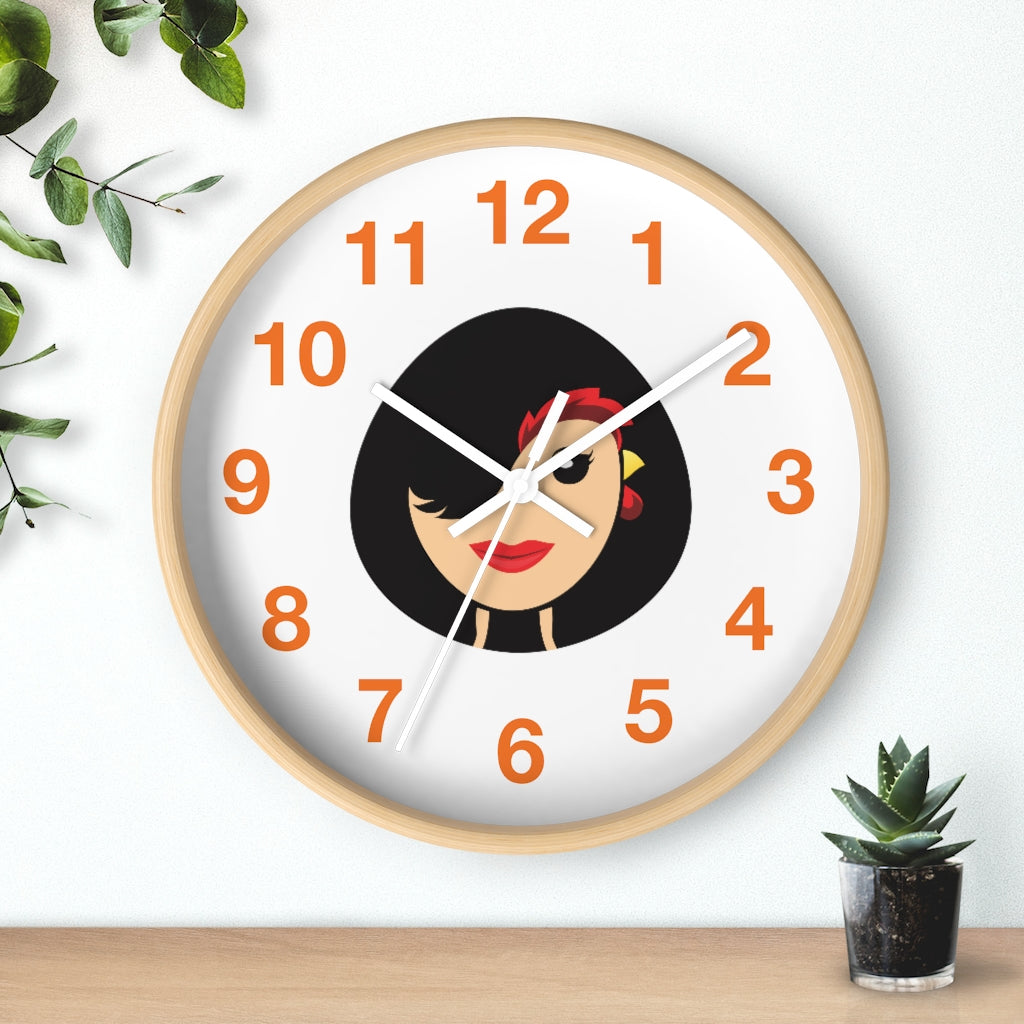 Chicken Lady Wall clock
