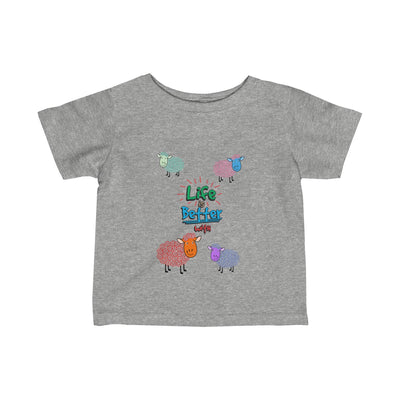 Life Is Better With Sheep Baby Tee