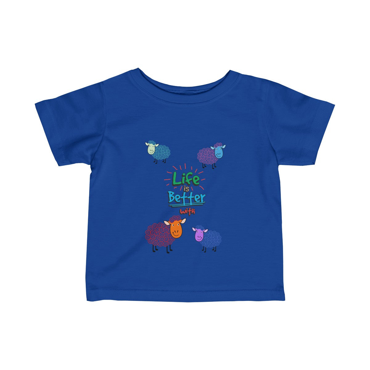 Life Is Better With Sheep Baby Tee