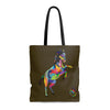 Painted Horse Brown Tote Bag