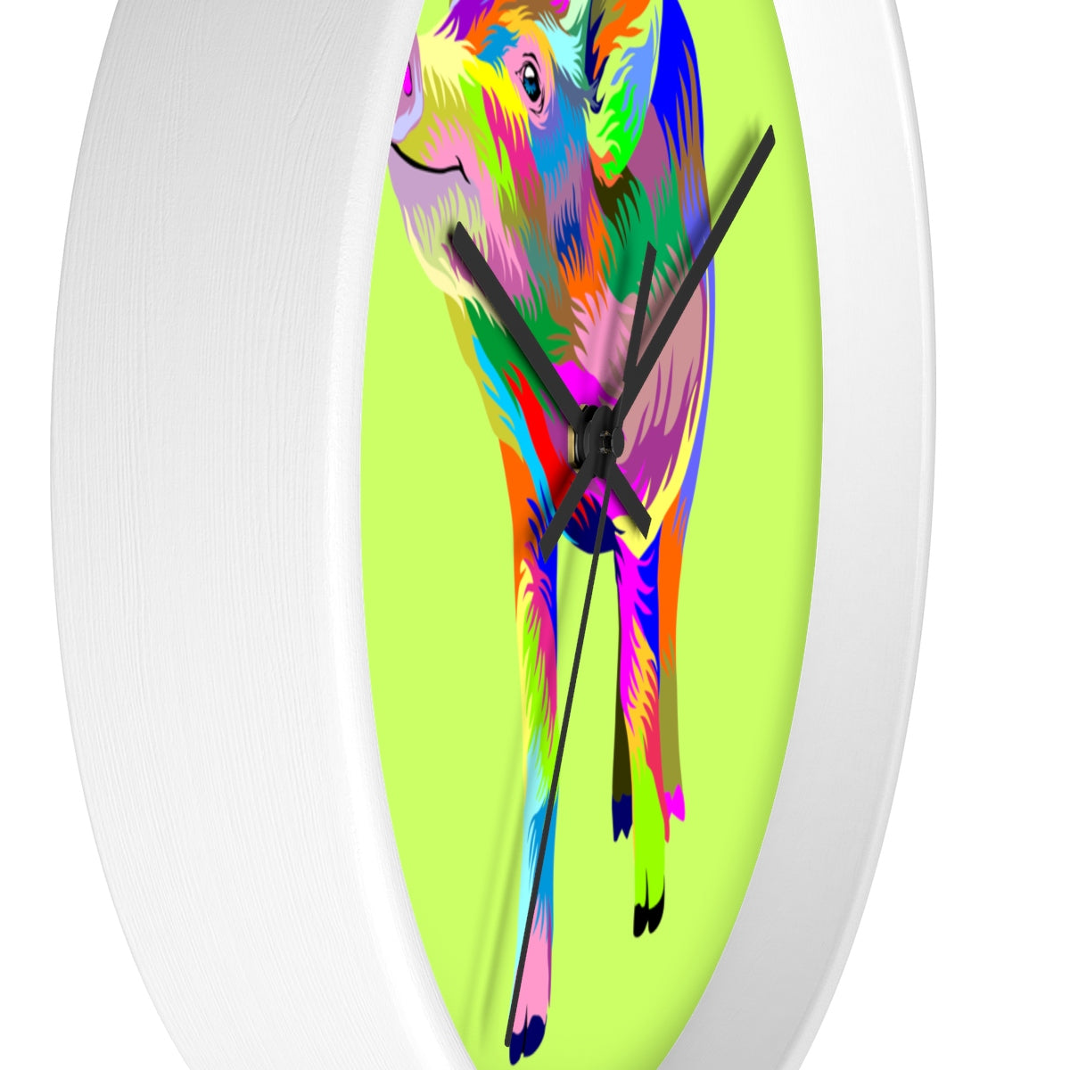 Painted Pig Wall clock