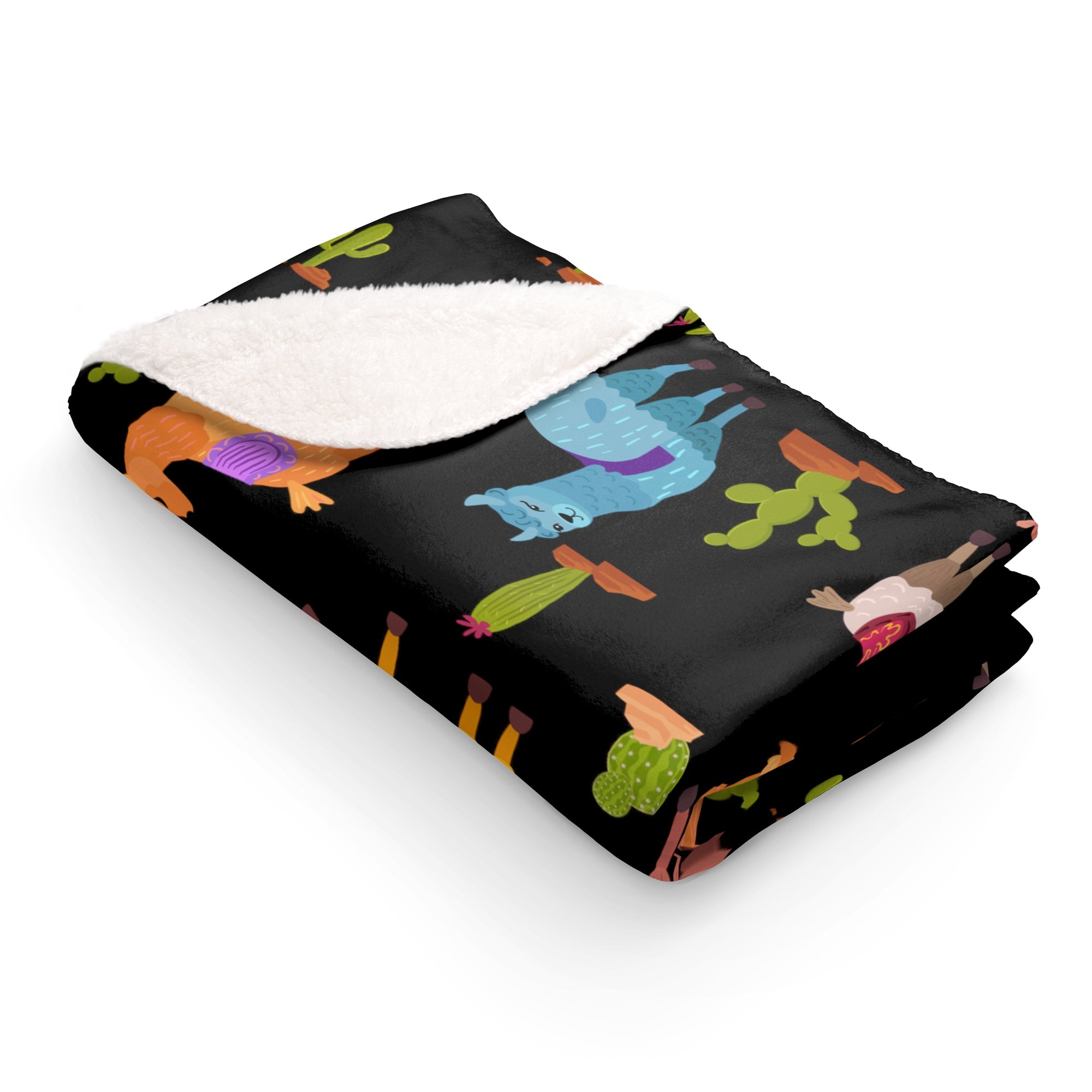 Llama Lover Sherpa Fleece Blanket