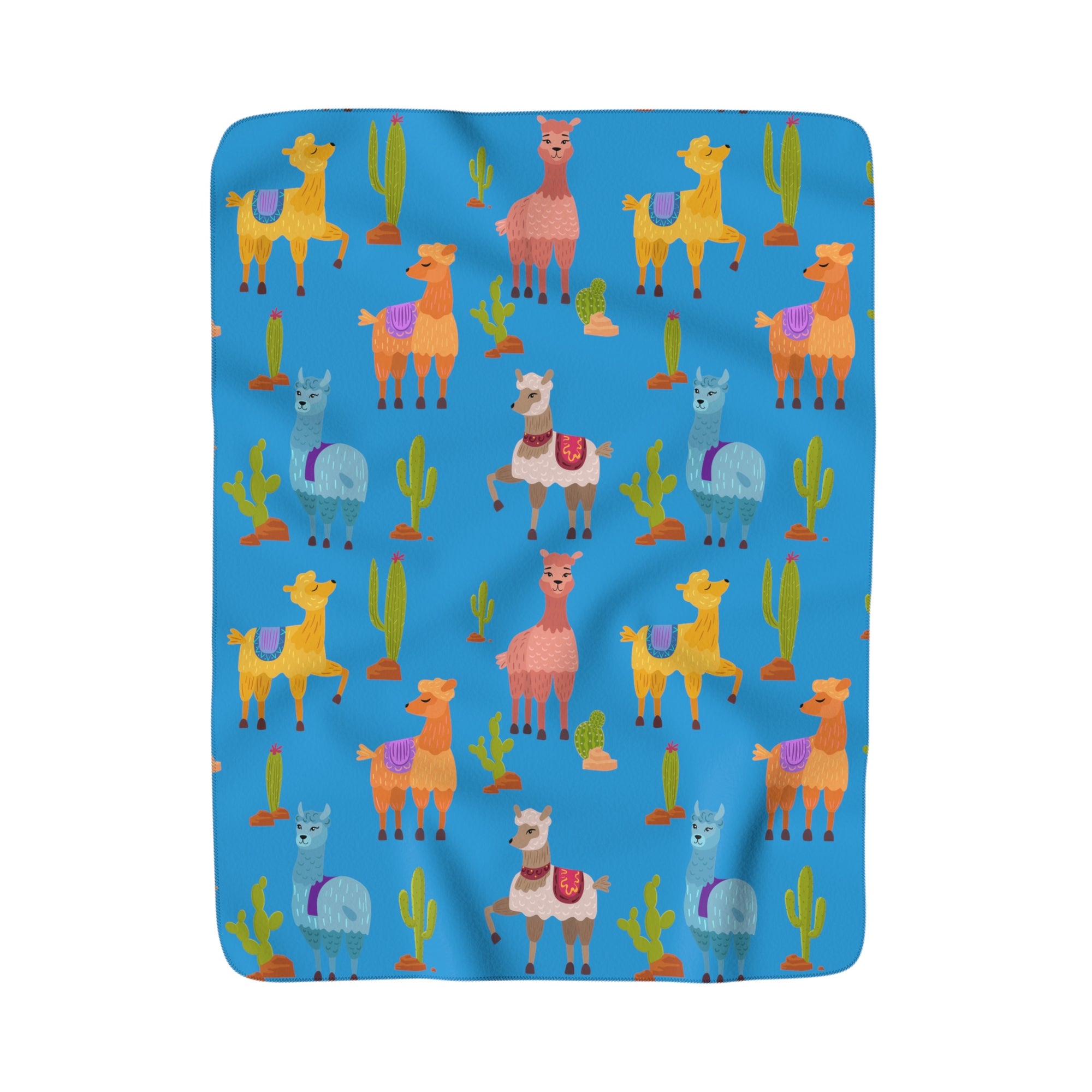 Llama Lover Sherpa Fleece Blanket