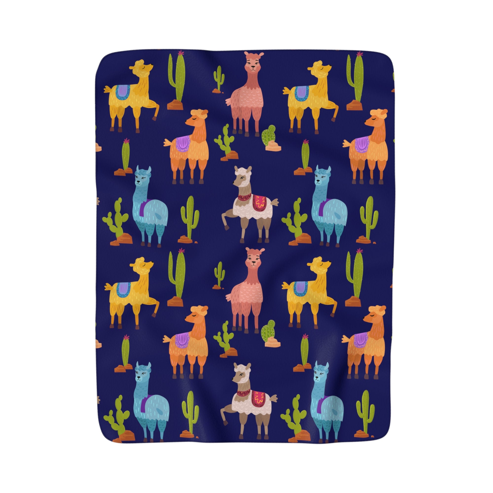 Llama Lover Sherpa Fleece Blanket