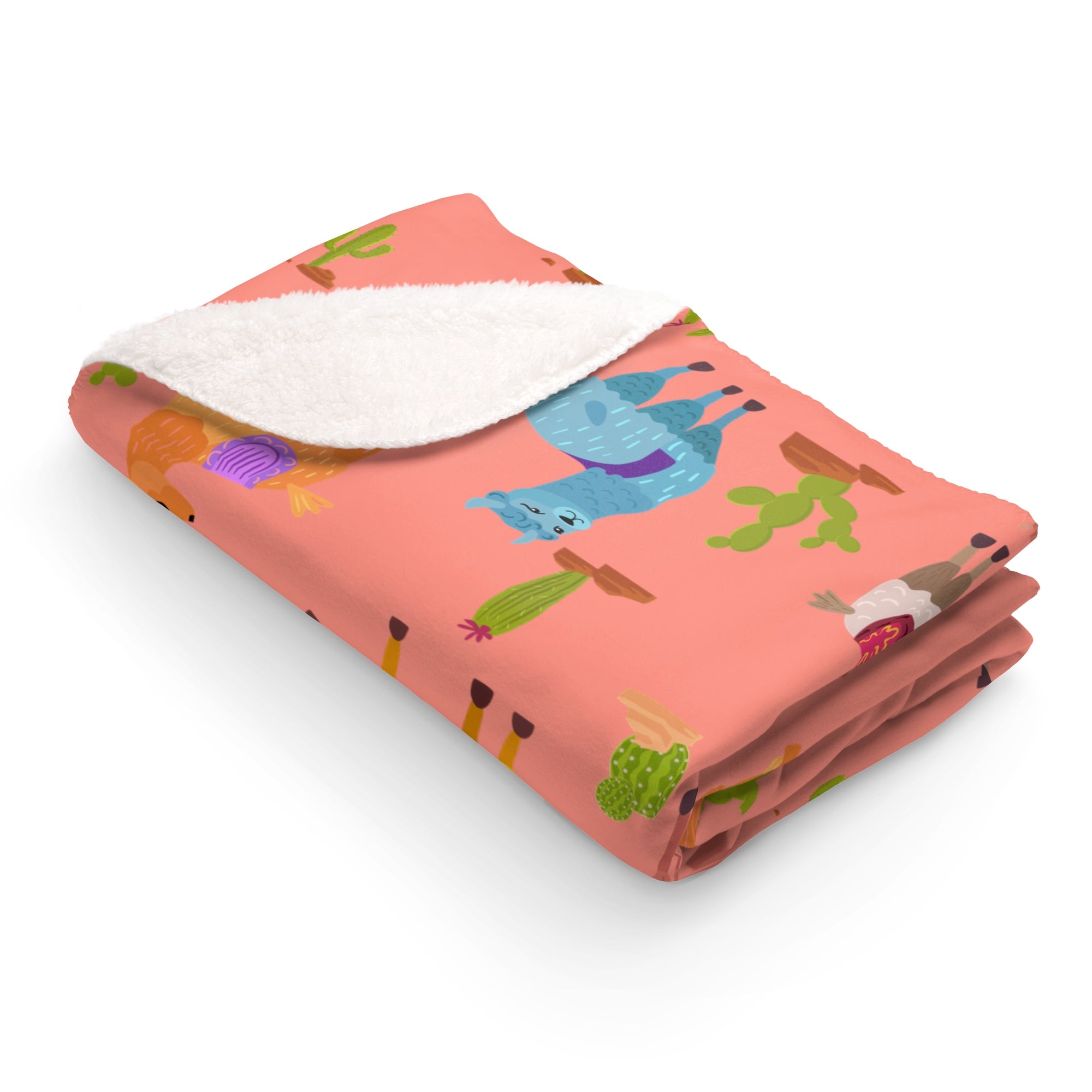 Llama Lover Sherpa Fleece Blanket