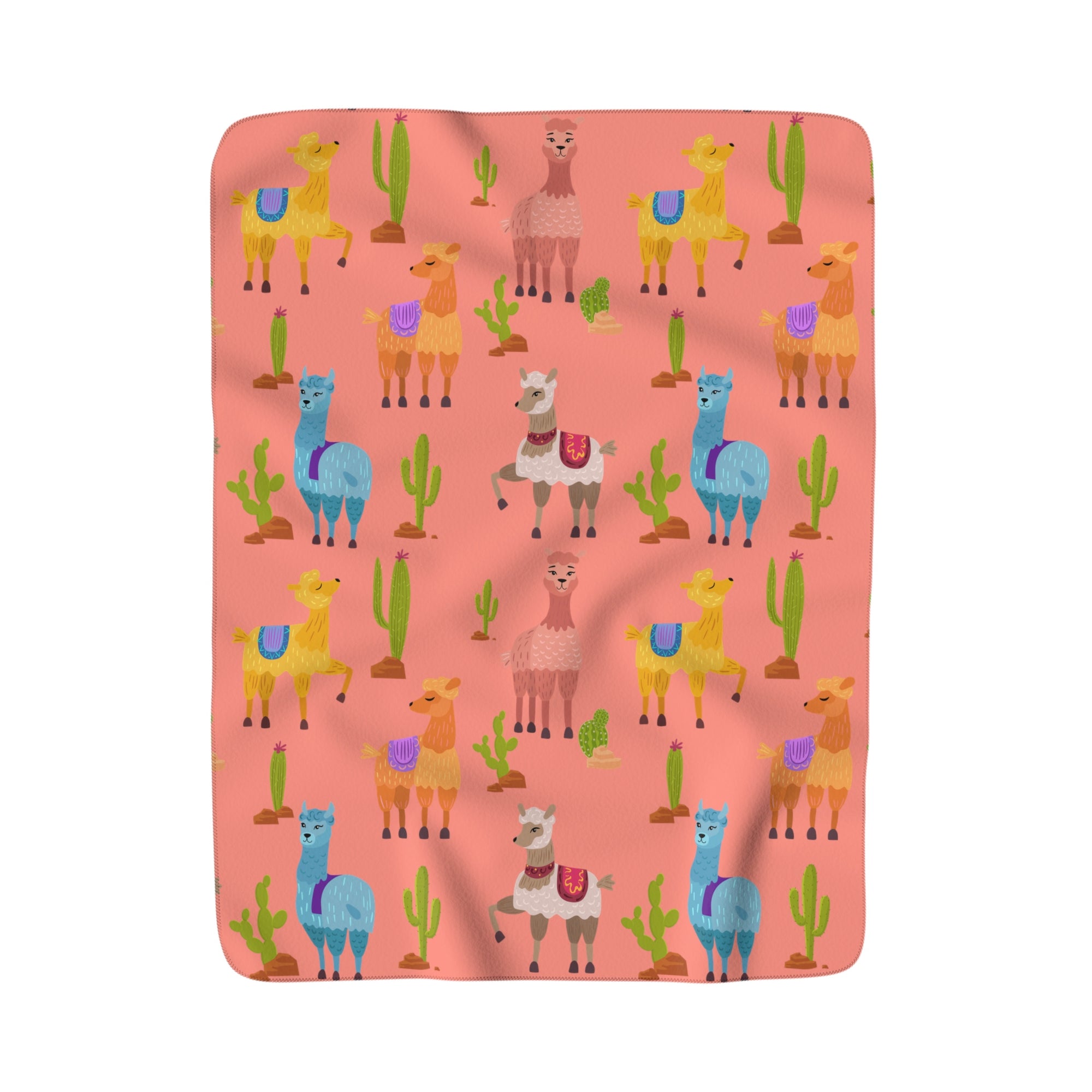 Llama Lover Sherpa Fleece Blanket