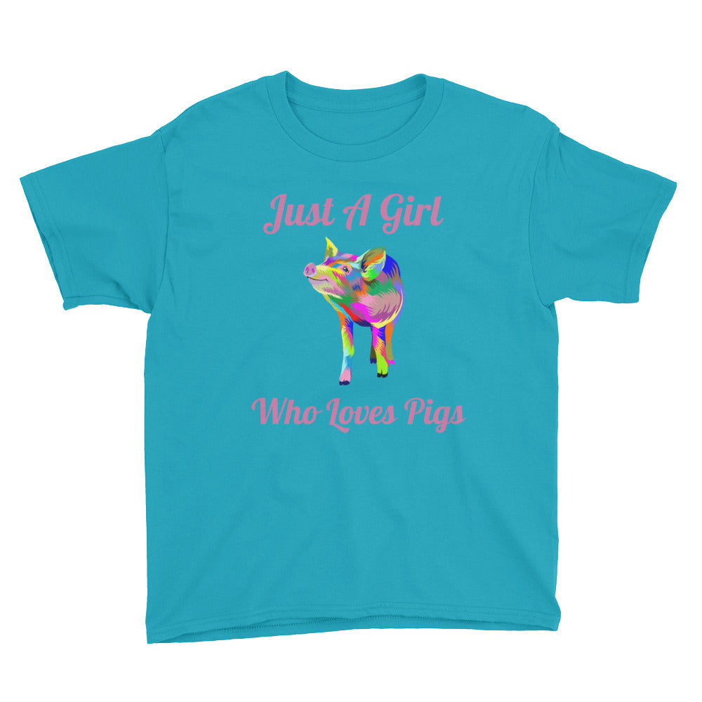 Just A Girl Who Loves Pigs Soft Cotton Tee