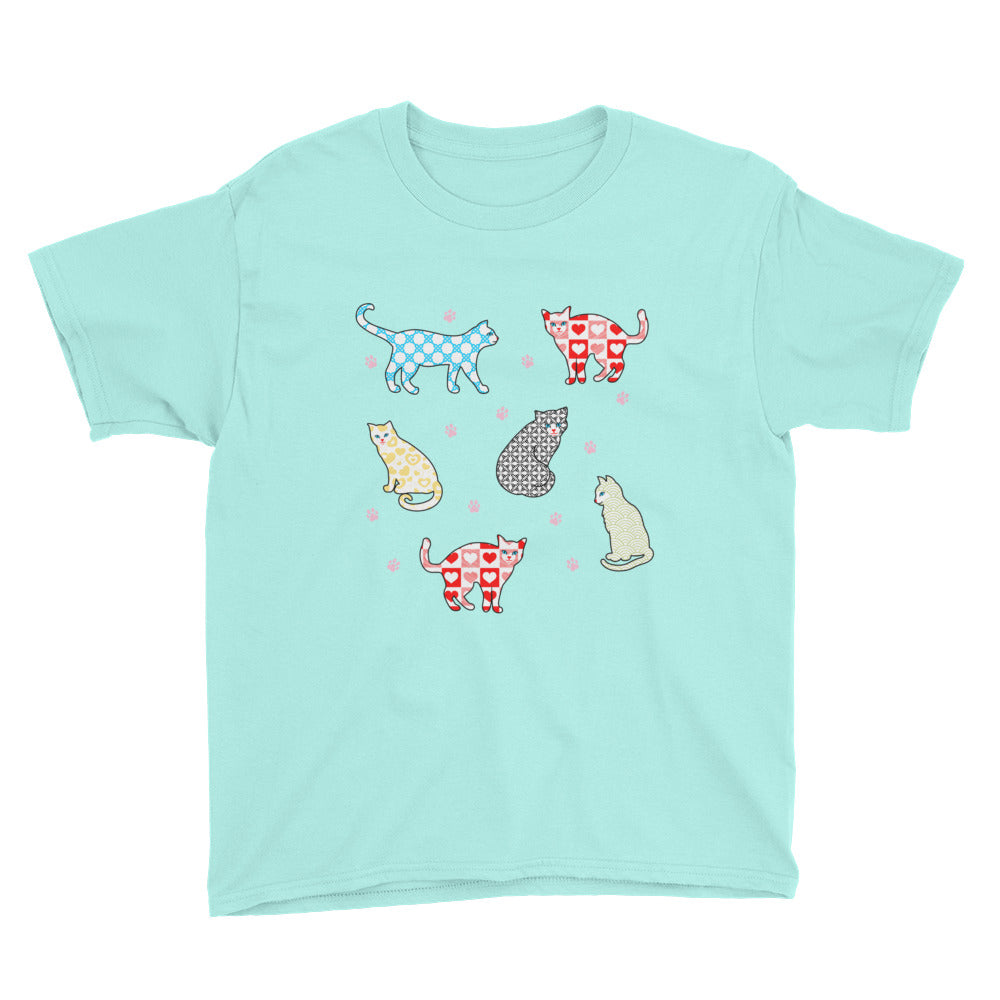 Gingham Cats Kids' Soft Cotton Tee