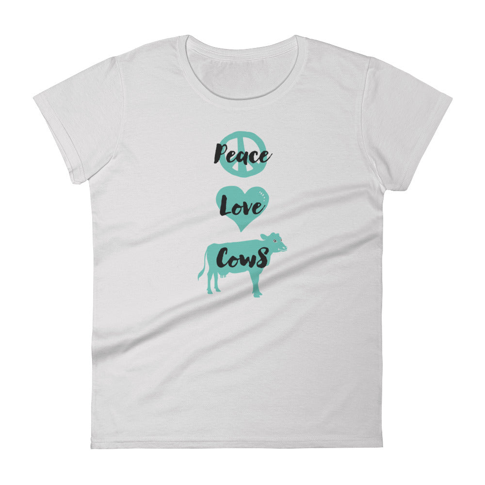 Peace Love Cows Women's T-shirt