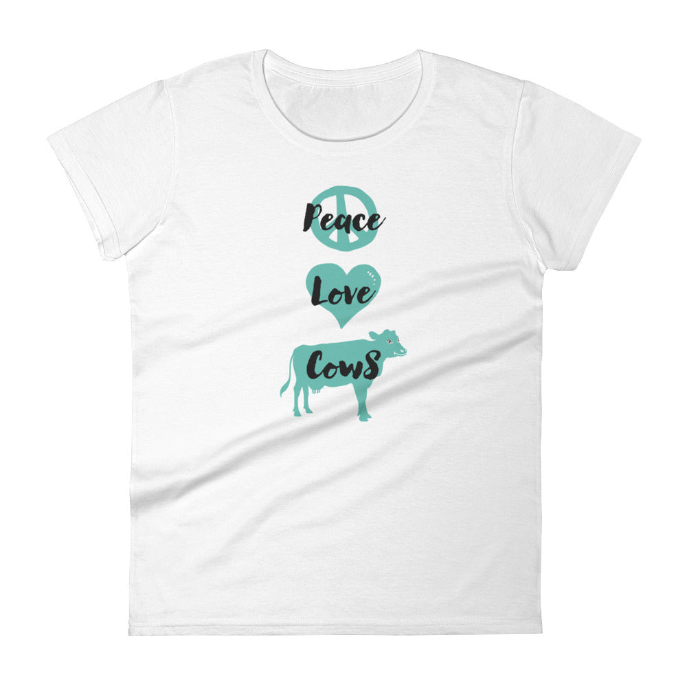 Peace Love Cows Women's T-shirt