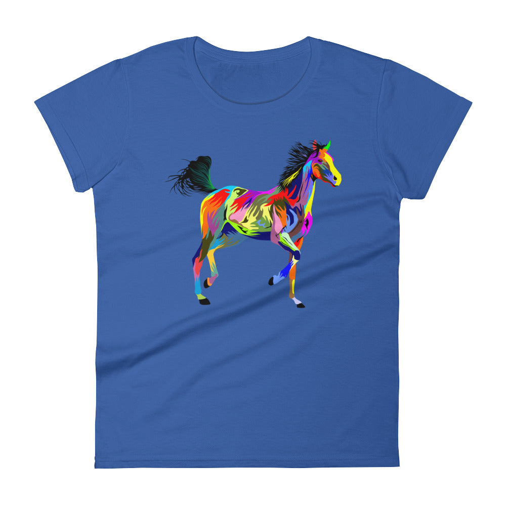 Painted Running Horse Women's T-shirt