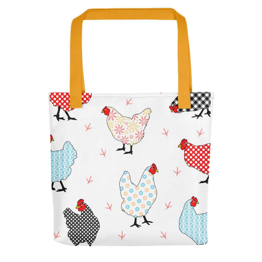 Gingham Hens Tote bag