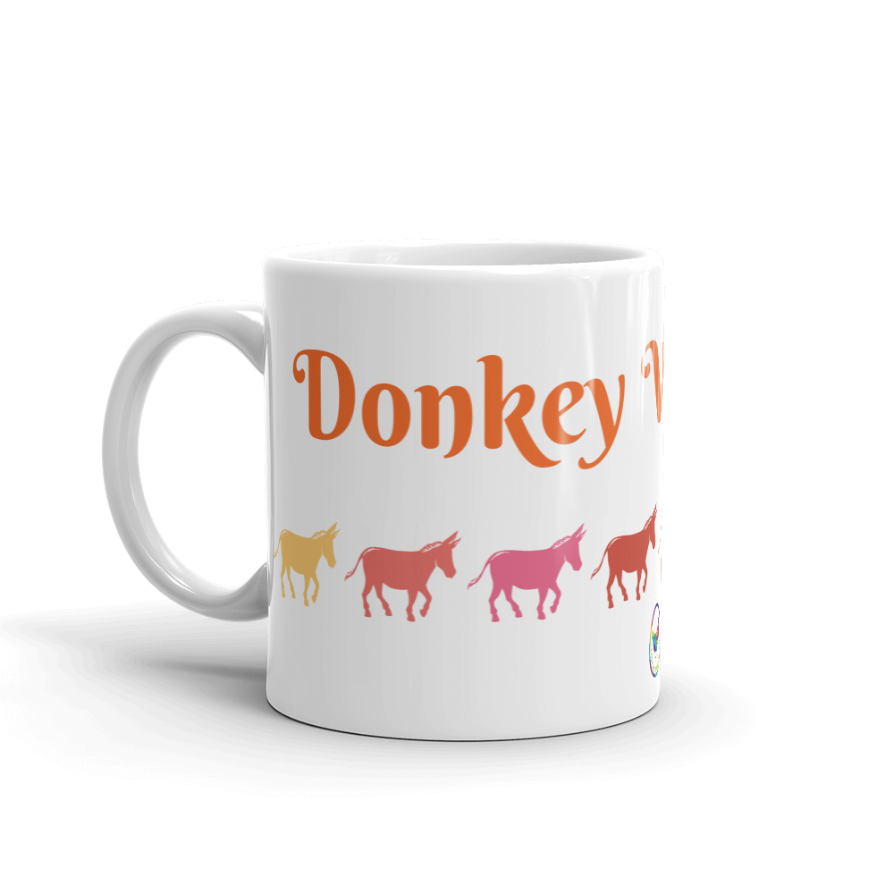Donkey Whisperer Glossy White Coffee Mug