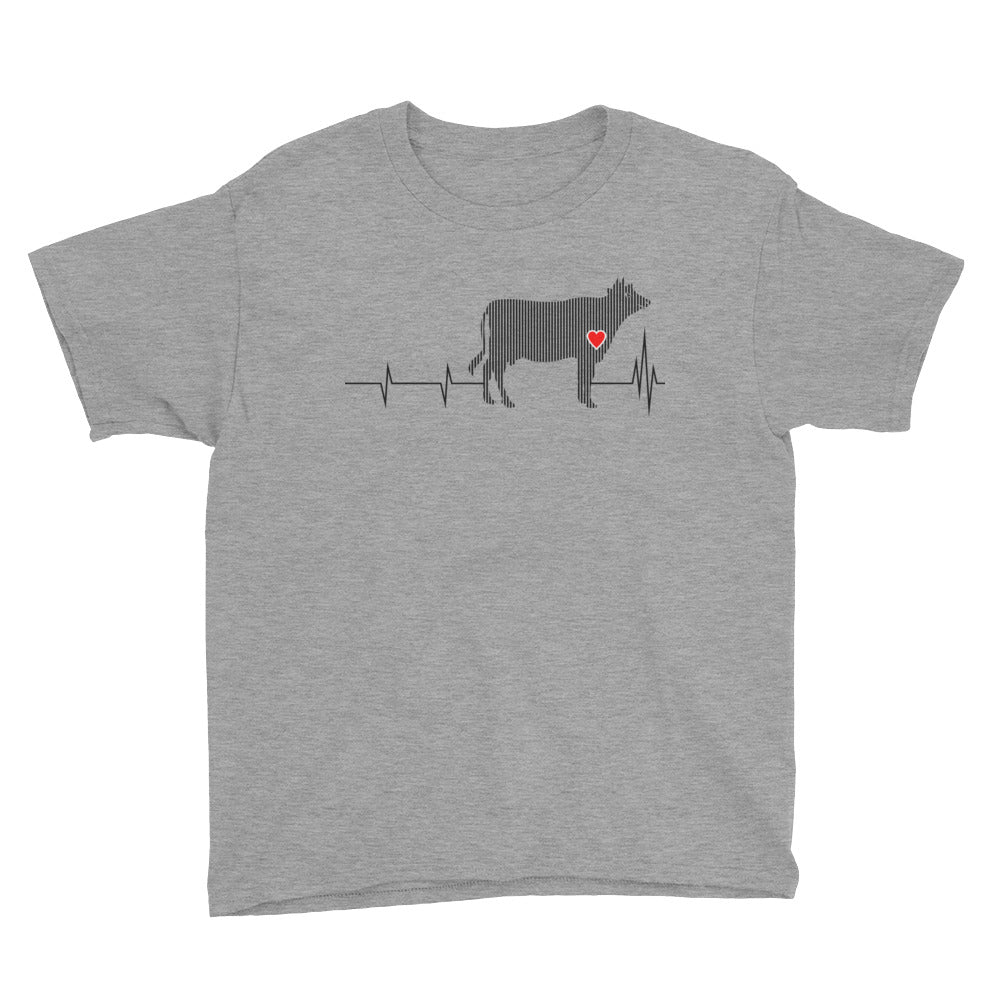 Cow Heartbeat Kids' Soft Cotton Tee