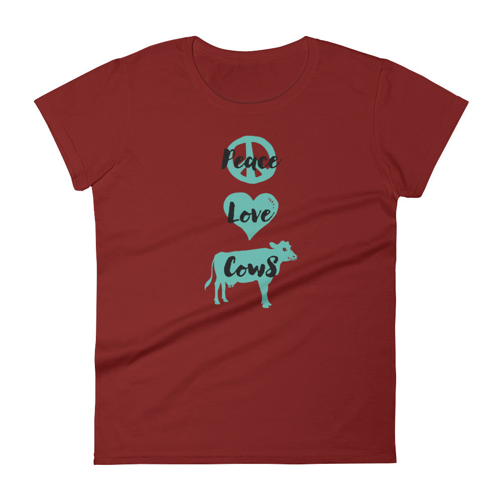 Peace Love Cows Women's T-shirt