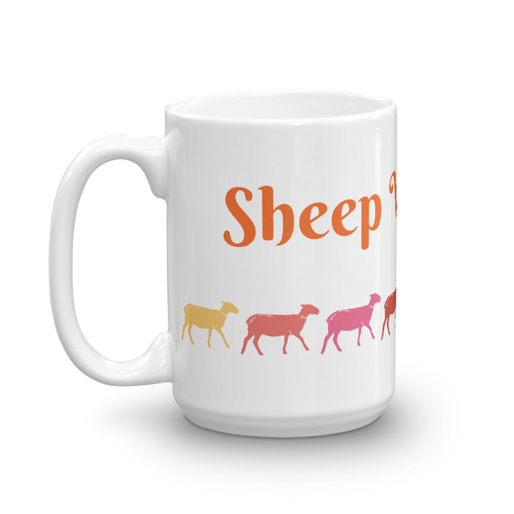 Sheep Whisperer Glossy White Coffee Mug